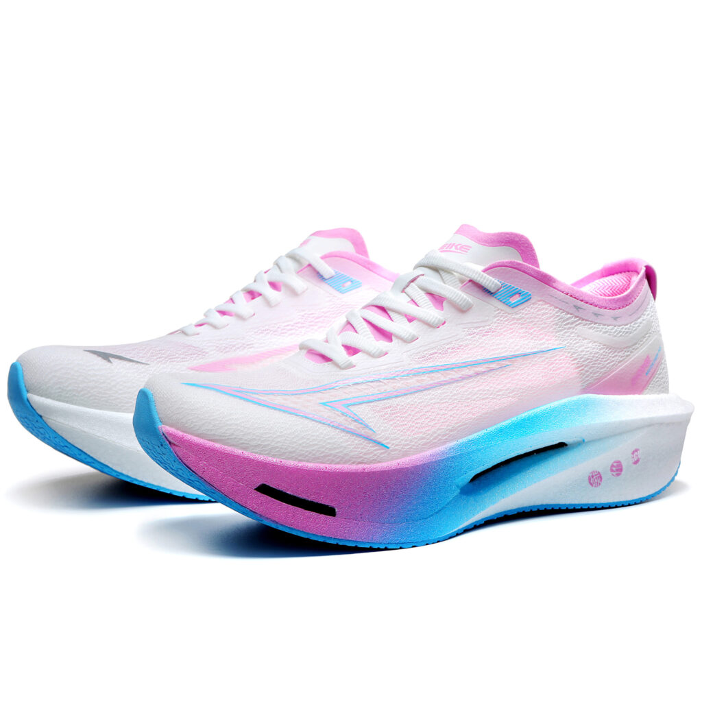 MEIKE Running Shoes Unisex Low Top Pink Blue Phantom