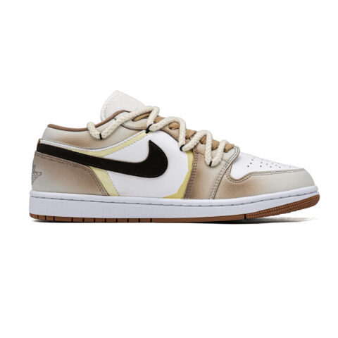 Jordan Air Jordan 1 Eye Of Egypt Abrasion Resistant Abrasion Resistant Low top Vintage Basketball Shoes Unisex Brown