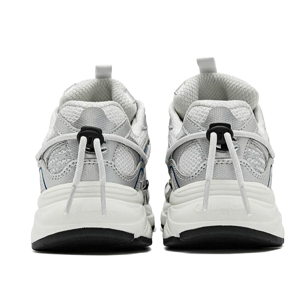 Champion Textile, Synthetic Leather Wear resistant And Lightweight Low top Running Shoes Unisex Silver Red Blue