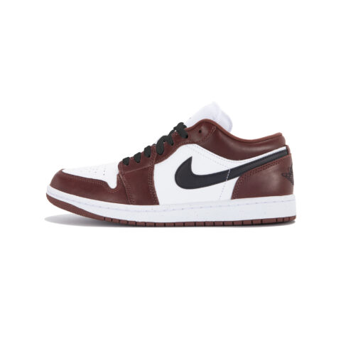 Jordan Air Jordan 1 Slip Resistant Abrasion Resistant Low top Vintage Basketball Shoes Unisex Red Black
