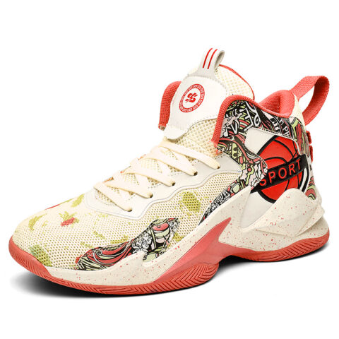 HEIWEILU Cushioning Abrasion Resistant Breathable Cushioning Abrasion Resistant Breathable Mid top Basketball Shoes