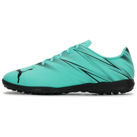 PUMA Attacanto TT Turf Cushioning Slip Resistant Abrasion Resistant Soccer Shoes Men’s Cyan