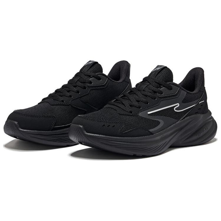 Erke Hunt Slip Resistant Lightweight Rebound Low top Running Shoes Women’s Jet Black