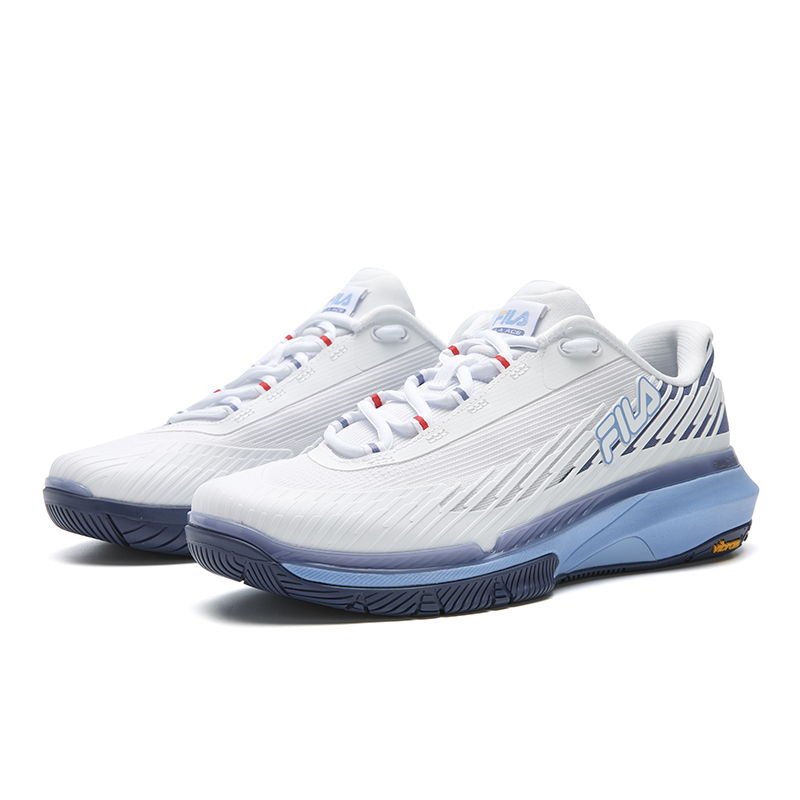 FILA ACE Cushioning Abrasion Resistant Coverage Lightweight Low top Tennis Shoes Women’s White Blue