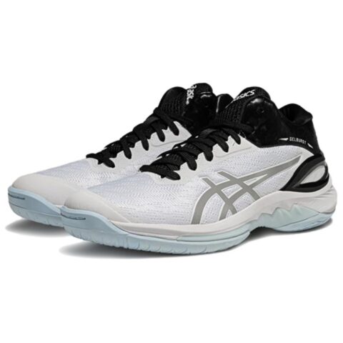 ASICS GELBURST 28 Versatile Cushioning Slip Resistant Abrasion Resistant Mid top Basketball Shoes Unisex White Silver