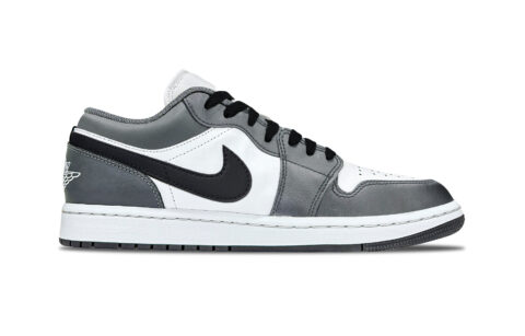 Jordan Air Jordan 1 Shadow Black Low top Vintage Basketball Shoes Unisex Gray White