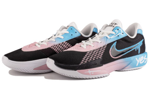 Nike Air Zoom G.T. Cut Academy Fabric Abrasion Resistant Breathable Low top Basketball Shoes Unisex Black