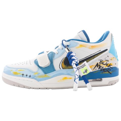 Jordan Legacy 312 Abrasion Resistant Low top Basketball Shoes Men’s Blue White