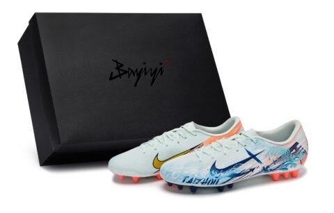Nike Mercurial Vapor 16 Cushioning Soccer Shoes Unisex White Blue Orange Yellow