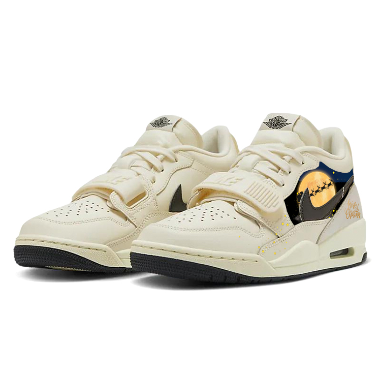 Jordan Legacy 312 Versatile Slip Resistant Low top Vintage Basketball Shoes Women’s White