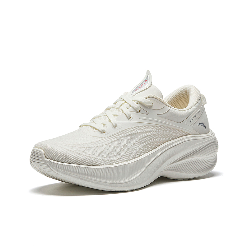 Anta Leaf 5.0 Textile, Mesh Slip Resistant Abrasion Resistant Low top Casual Running Shoes Women’s White