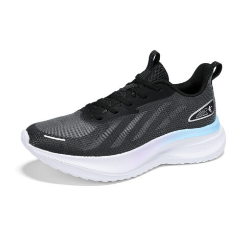 QIAODAN Synthetic Leather, Textile Cushioning Slip Resistant Abrasion Resistant Low top Casual Running Shoes Women’s