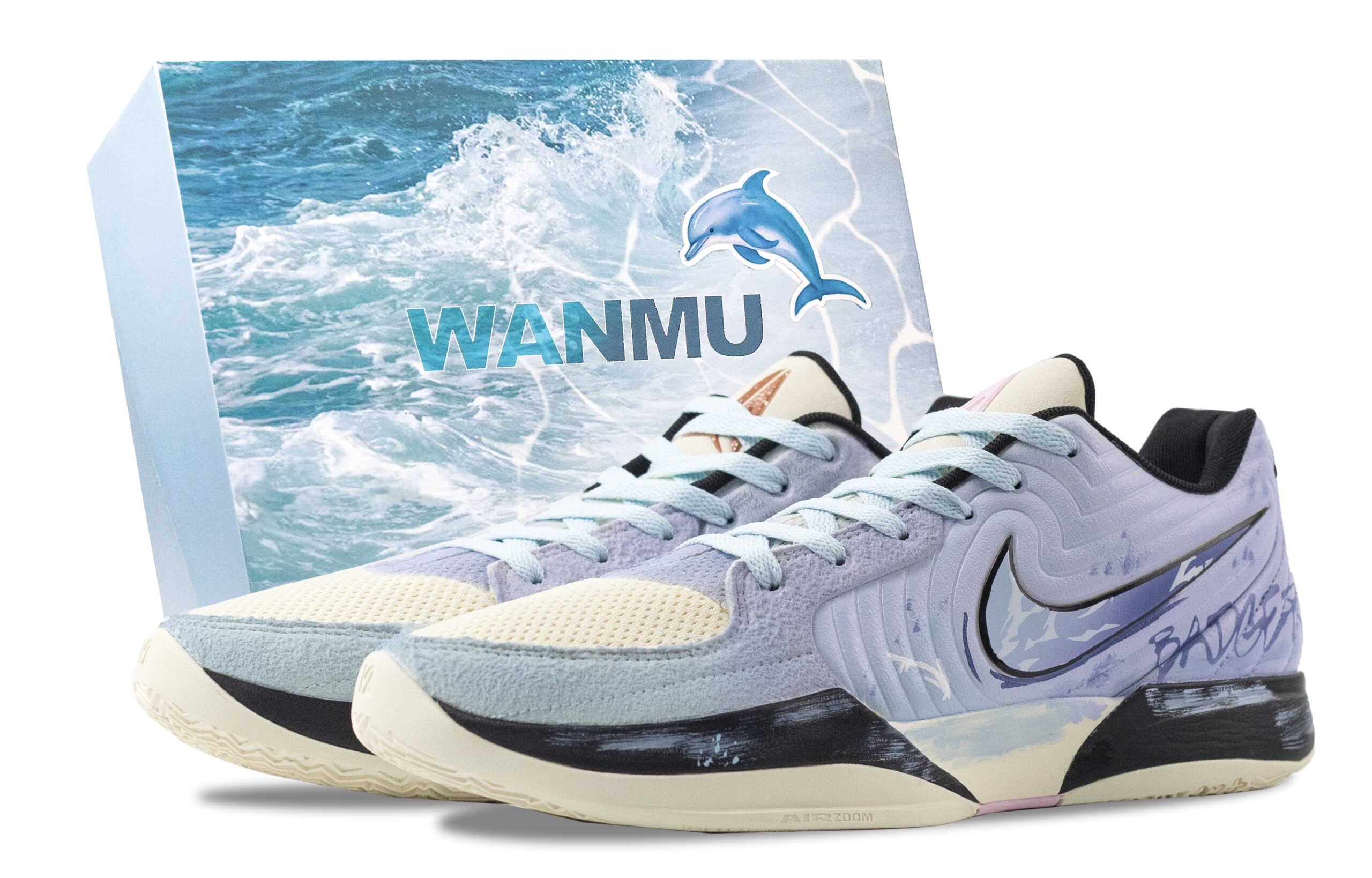 Nike Ja Morant 2 Sky City Abrasion Resistant Low top Basketball Shoes Men’s White Purple