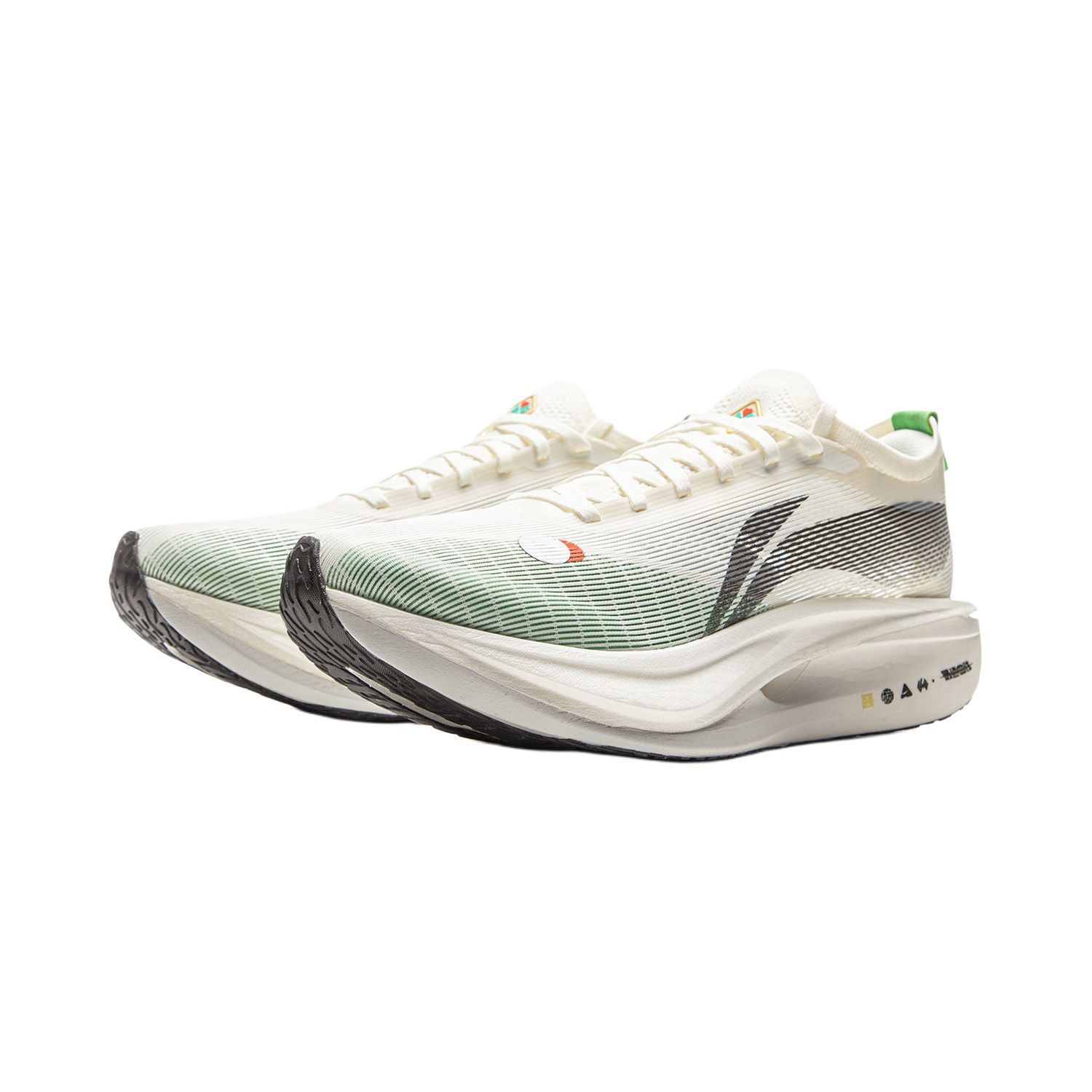Li Ning Feidian 5 ELITE Low top Carbon Plate, Li Ning Ankle Pillow Technology Running Shoes Unisex Ivory