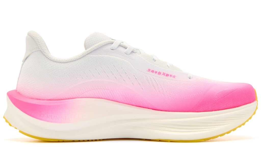 QIAODAN Strong Wind 3TR Running Shoes Men’s Low Top Jordan White Neon Pink