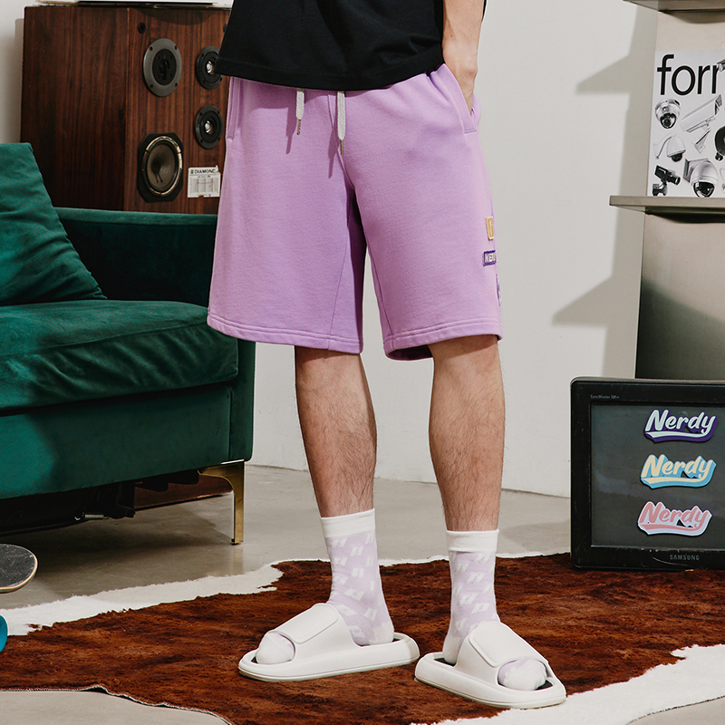 Nerdy Sports Shorts Unisex Purple Moderate