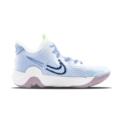 Nike KD Trey 5 IX Deep Sea Fantasy Mid top Vintage Basketball Shoes Unisex Blue Purple