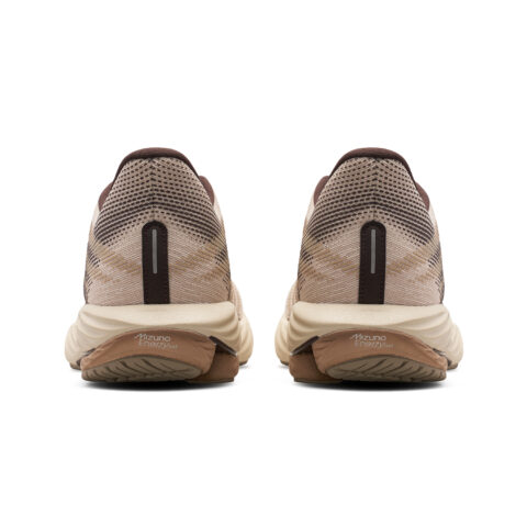 Mizuno Wave Rider 28 Comfortable Mesh, Textile Cushioning Slip Resistant Low top Running Shoes Unisex Beige Brown