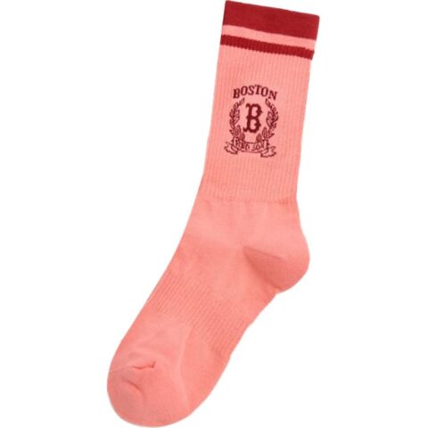 MLB Boston Red Sox Crew Socks Unisex 1 Pack Pink