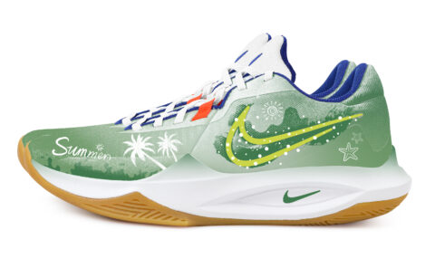 Nike Precision 6 Summer Black Box Fabric Slip Resistant Abrasion Resistant Low top Basketball Shoes Men’s Green