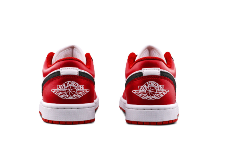 Jordan Air Jordan 1 Bred Toe 1.0 Cushioning, Wear Resistant Low top Vintage Basketball Shoes Unisex Red Black