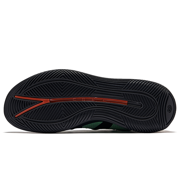 Erke Fearless EP Game Ready Cushioning Anti Rollover Anti Twist Low top Basketball Shoes Men’s Lime Green Jet Black