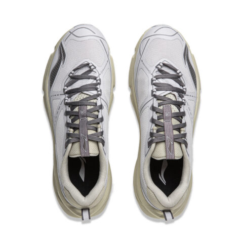 Li Ning Outdoor CF Tracing Cushioning Balance Rebound Low top Hiking Shoes Unisex Moon Gray