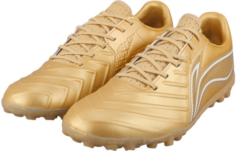Li Ning Brocade TF Turf Artificial Turf Cushioning Slip Resistant Soccer Shoes Men’s Traditional Gold