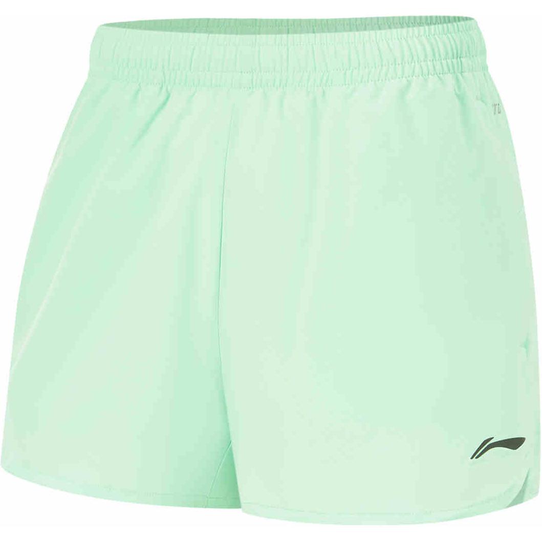 Li Ning Running Collection Sports Shorts Women's Cooling Green