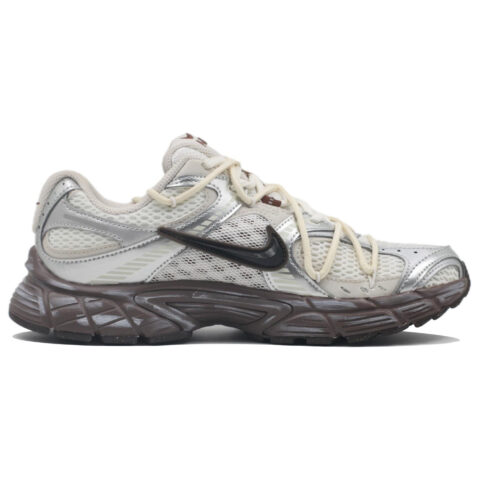Nike V5 RNR Mesh Cushioning, Wear Resistant Low top Casual Running Shoes Unisex Beige Silver Brown