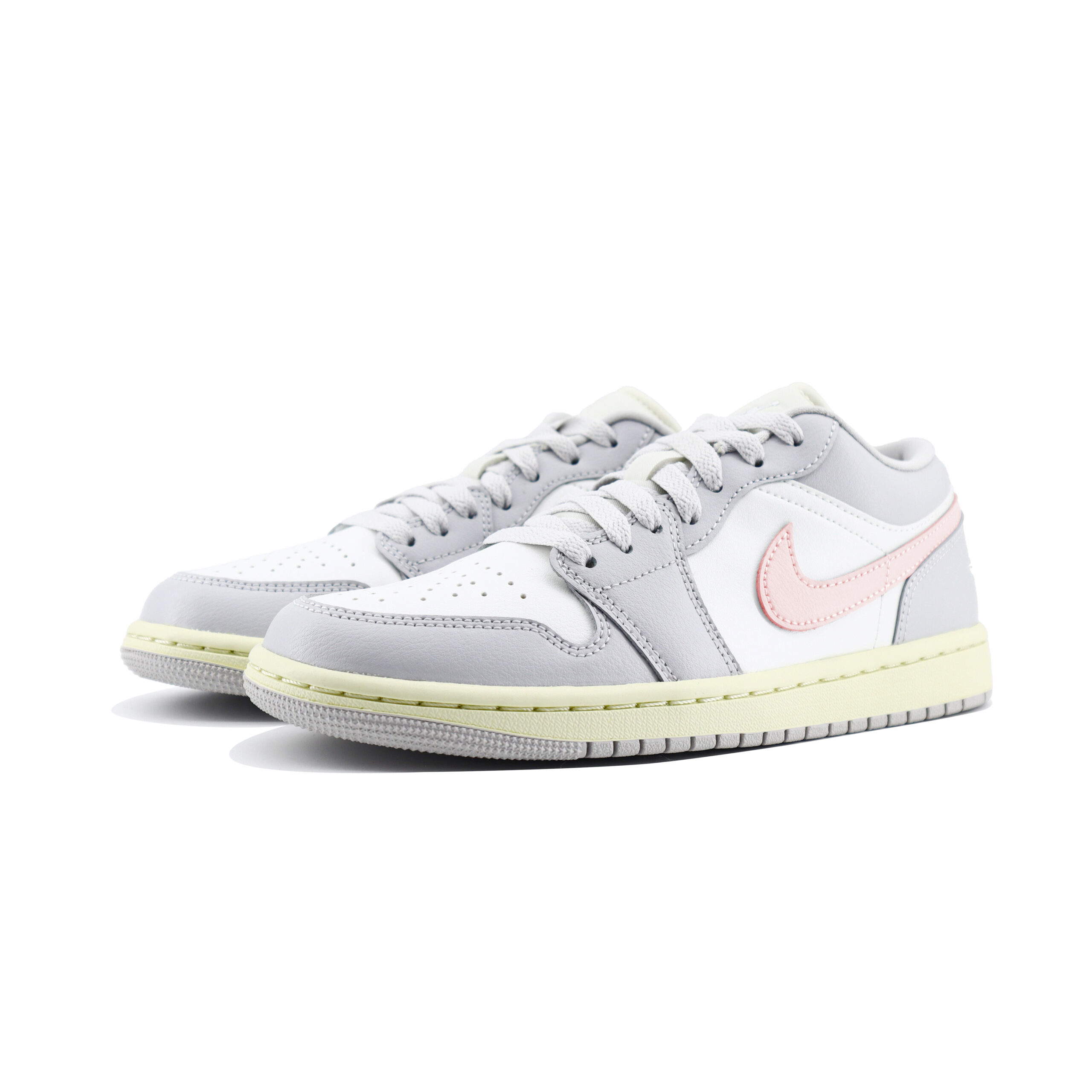 Jordan Air Jordan 1 Chuangyi Slip Resistant Abrasion Resistant Low top Vintage Basketball Shoes Unisex White Pink