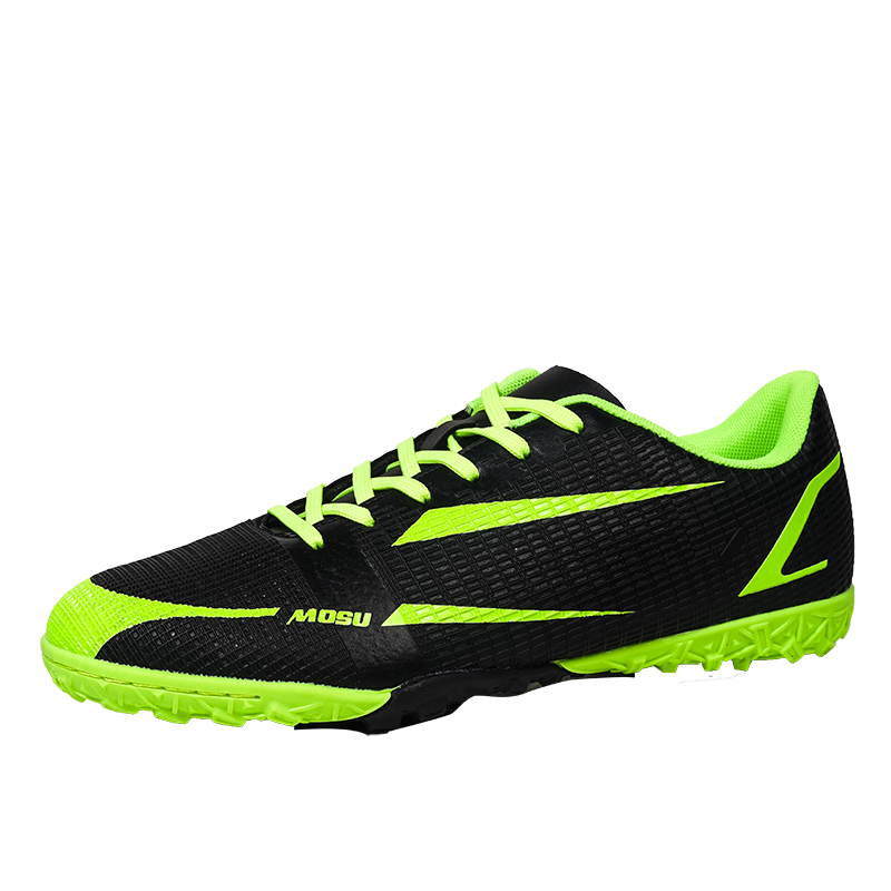 TONYBEAR Soccer Shoes Unisex Mid Top Black Neon Green/Black Neon Yellow/Black Orange/Black Lake Blue