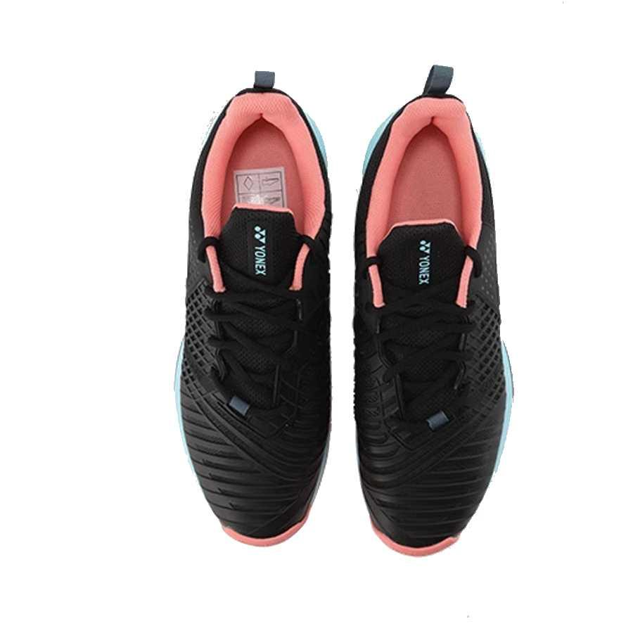 YONEX Comfortable Breathable Low top Tennis Shoes Unisex Black Sky Blue