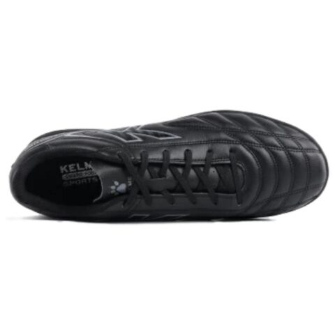KELME AG Artificial Ground Synthetic Leather Slip Resistant Abrasion Resistant Soccer Shoes Men’s Black