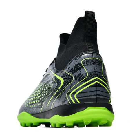 JINLAIKE Soccer Shoes Unisex Mid Top Black
