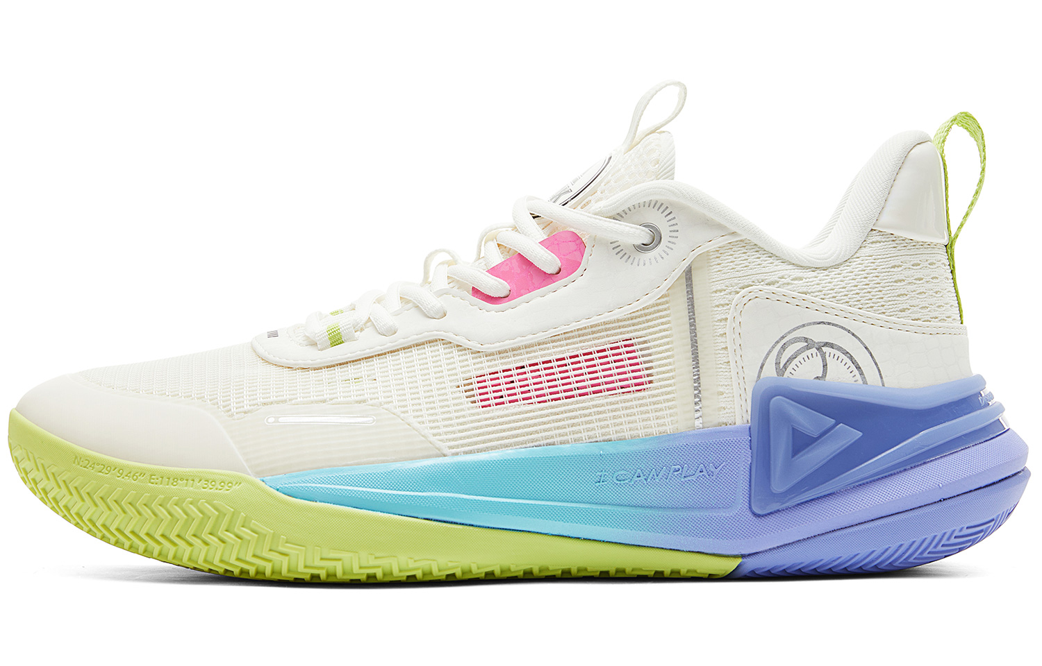 PEAK Ranger 2 Basketball Shoes Men's Low Top White Green Purple