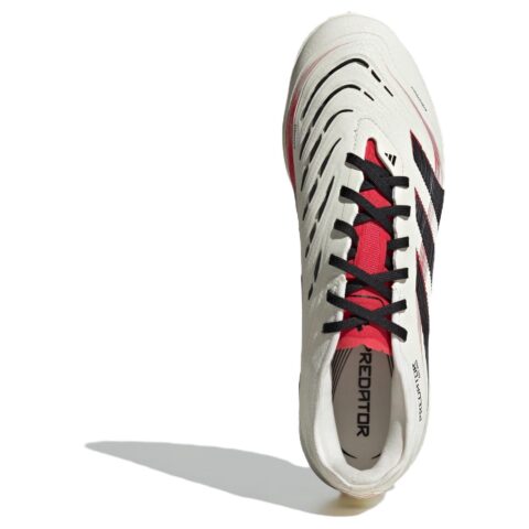 Adidas PREDATOR PRO Comfortable Slip Resistant Abrasion Resistant Soccer Shoes Unisex White Black