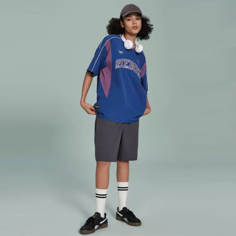 Reebok T Shirt Unisex Marine Blue