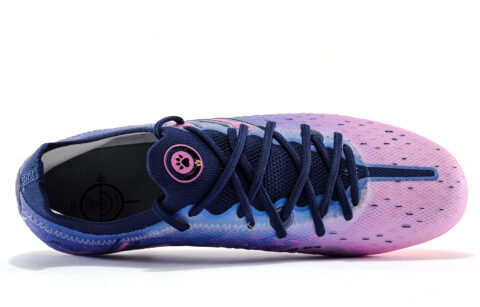KELME Quick Spark 5.0 MG Multi Ground Artificial Turf Fabric Cushioning Support Soccer Shoes Men’s Dark Blue Neon Pink