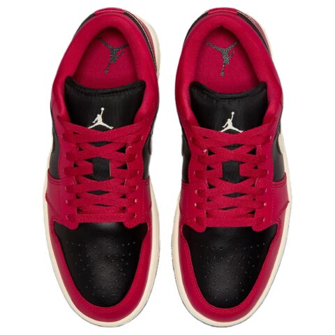 Jordan Air Jordan 1 Low top Vintage Basketball Shoes Women’s Black Red