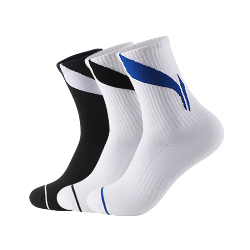 Li Ning Crew Socks Unisex Combo Set