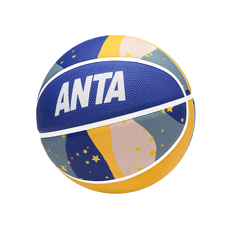 Anta Rubber Basketball Starlight Sparkle Blue Size 7/Size 5 Ball Street Training Competition Unisex