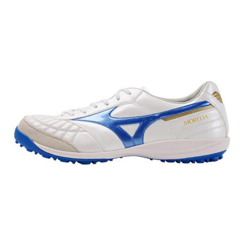 Mizuno MORELIA SALA TF Turf Abrasion Resistant Breathable Soccer Shoes Unisex White