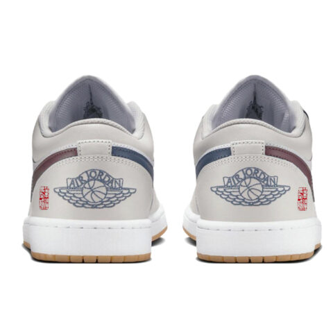 Jordan Air Jordan 1 Vintage Basketball Shoes Unisex Low Top White/Gray