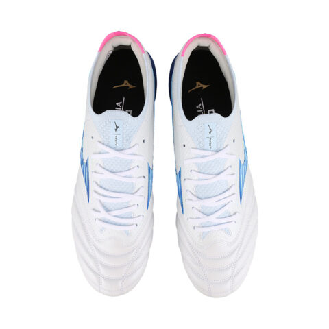 Mizuno Morelia Neo 4 Soccer Shoes Unisex White Blue Pink