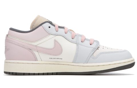 Jordan Air Jordan 1 Abrasion Resistant Abrasion Resistant Low top Vintage Basketball Shoes Unisex Pink Blue