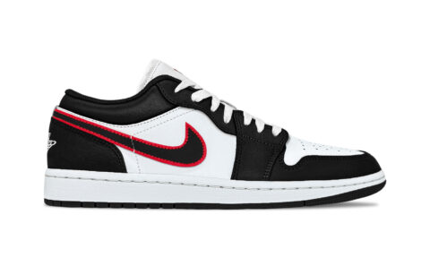 Jordan Air Jordan 1 Blazing Fury Leather Balance Low top Vintage Basketball Shoes Unisex Black White