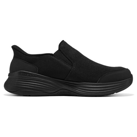 Skechers Gowork Stability 2.0 Slip on Flash Shoes Slip Resistant Support Low top Casual Shoes Men’s All Black
