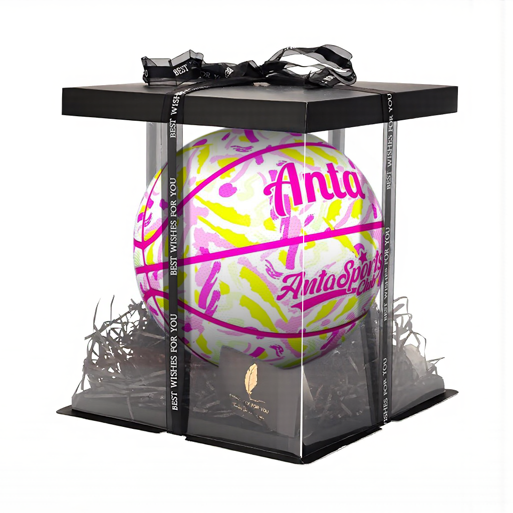 Anta Rubber Basketball Pink Size 7 Ball Size 5 Ball Training Competition Unisex