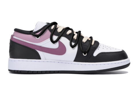 Jordan Air Jordan 1 Abrasion Resistant Low top Vintage Basketball Shoes Men’s Black Pink